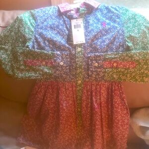 Girls RL Floral Polo Dress